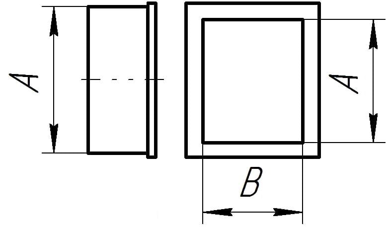 Вентиляционный короб чертеж